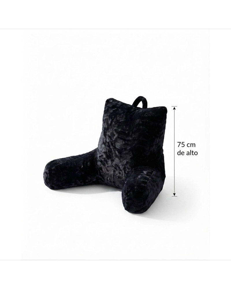 COJIN ALMOHADA LECTURA CON APOYABRAZOS Y ASA EXTRA SUAVE 75 CM - 4