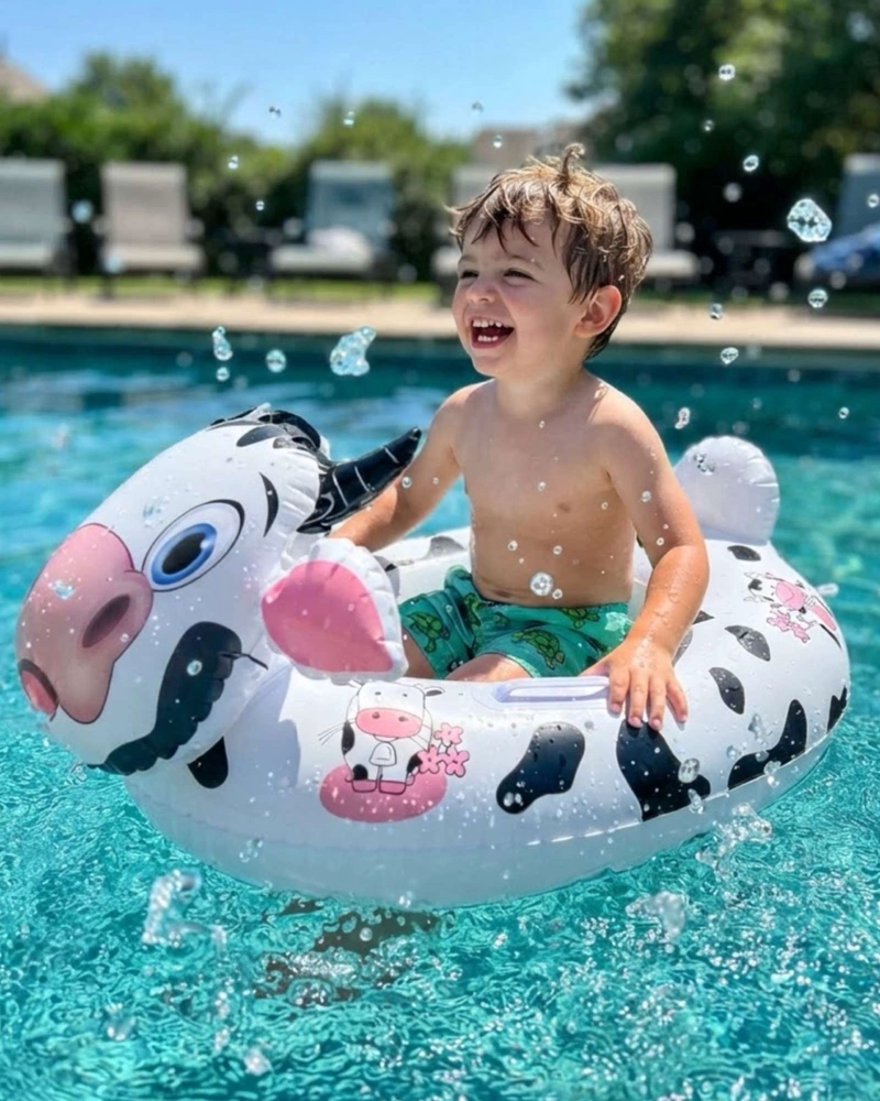 FLOTADOR INFANTIL INFLABLE CON ASAS DISEÑO ANIMAL PARA PISCINA - 1