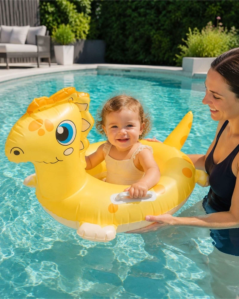 FLOTADOR INFANTIL INFLABLE CON ASAS DISEÑO ANIMAL PARA PISCINA - 3