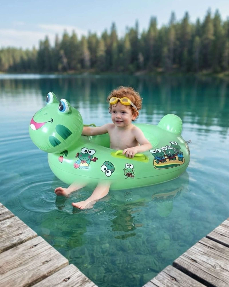 FLOTADOR INFANTIL INFLABLE CON ASAS DISEÑO ANIMAL PARA PISCINA - 1