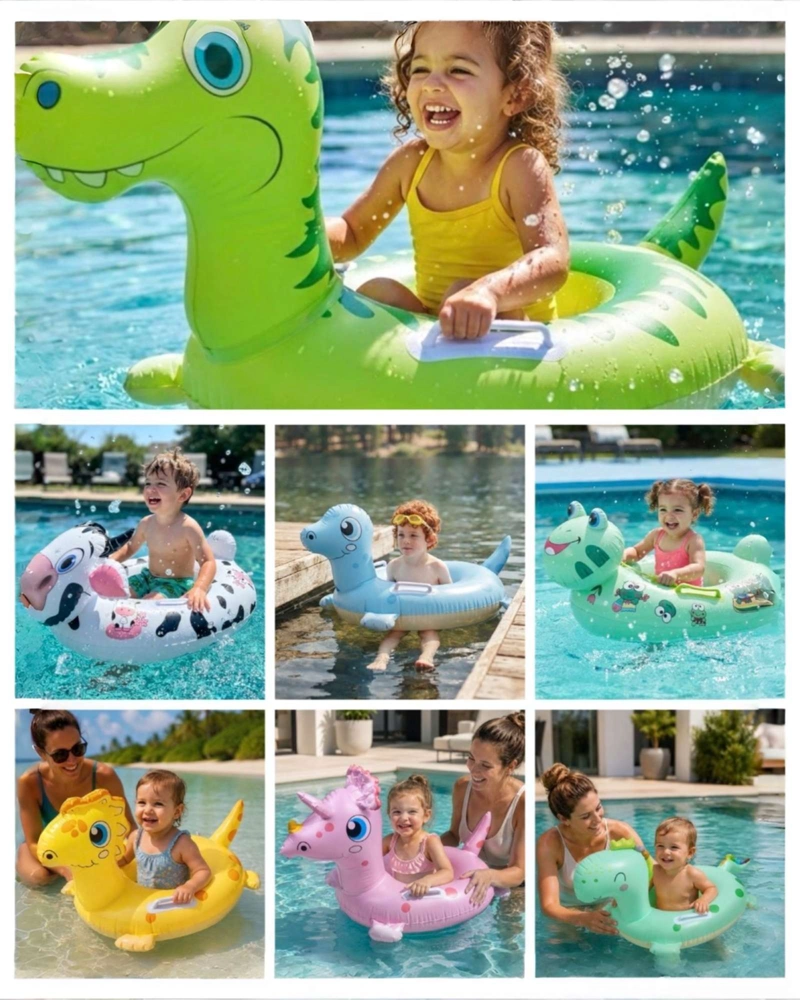 FLOTADOR INFANTIL INFLABLE CON ASAS DISEÑO ANIMAL PARA PISCINA - 5