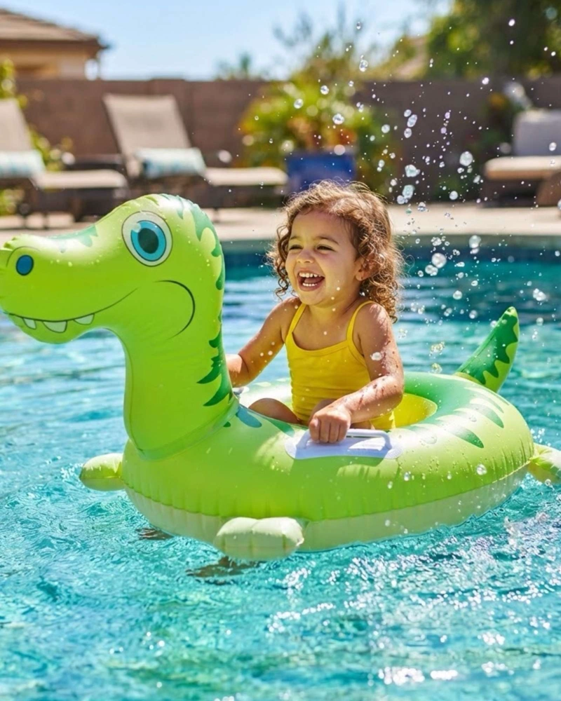 FLOTADOR INFANTIL INFLABLE CON ASAS DISEÑO ANIMAL PARA PISCINA - 4