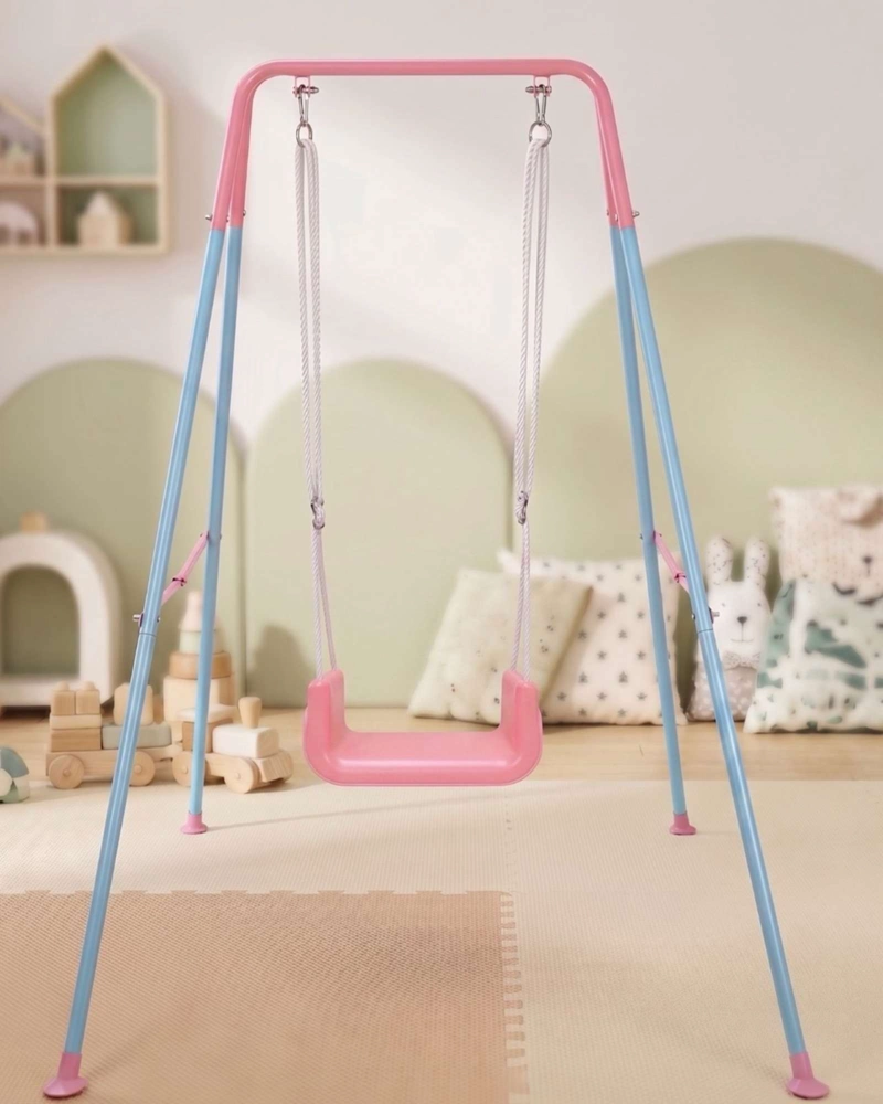 COLUMPIO INFANTIL 3 EN 1 CONVERTIBLE CON ESTRUCTURA METALICA ROSADO UNISEX - 1