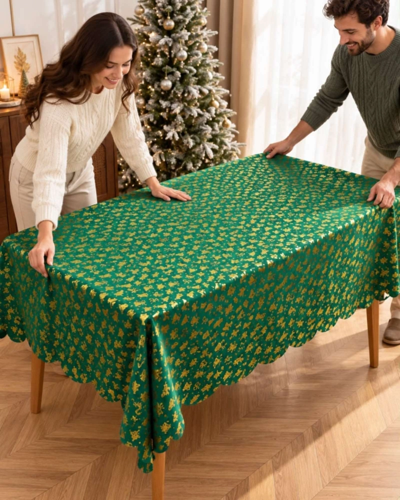 MANTEL DISEÑO NAVIDAD RECTANGULAR FESTIVO 140X220 CM - 1