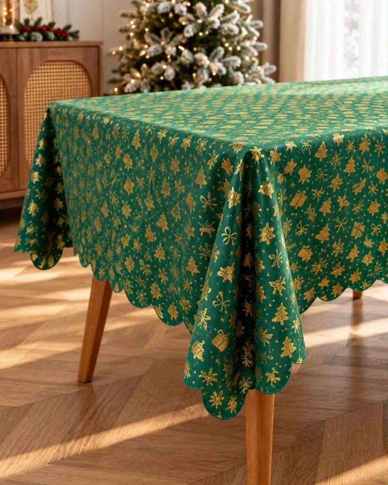 MANTEL DISEÑO NAVIDAD RECTANGULAR FESTIVO 140X220 CM - 5