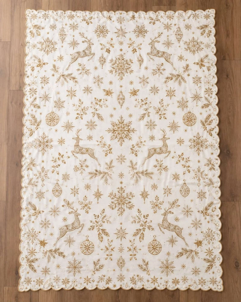 MANTEL DISEÑO NAVIDAD RECTANGULAR FESTIVO 140X220 CM - 6