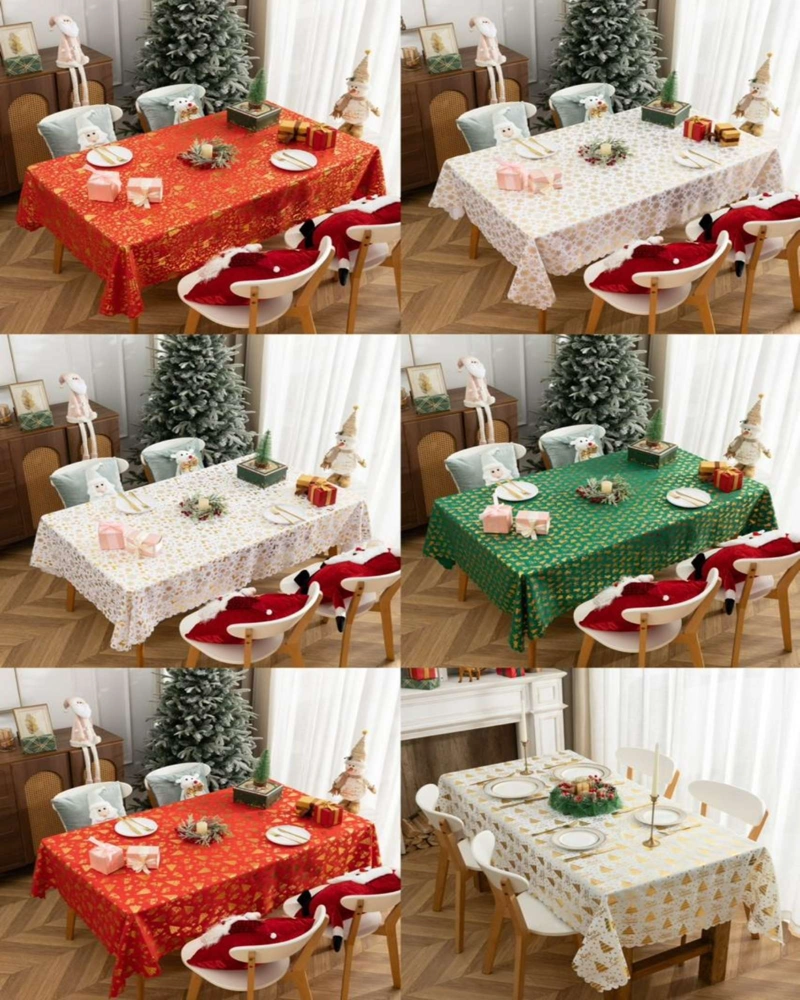 MANTEL DISEÑO NAVIDAD RECTANGULAR FESTIVO 140X220 CM - 8