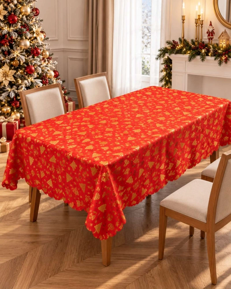 MANTEL DISEÑO NAVIDAD RECTANGULAR FESTIVO 140X220 CM - 2