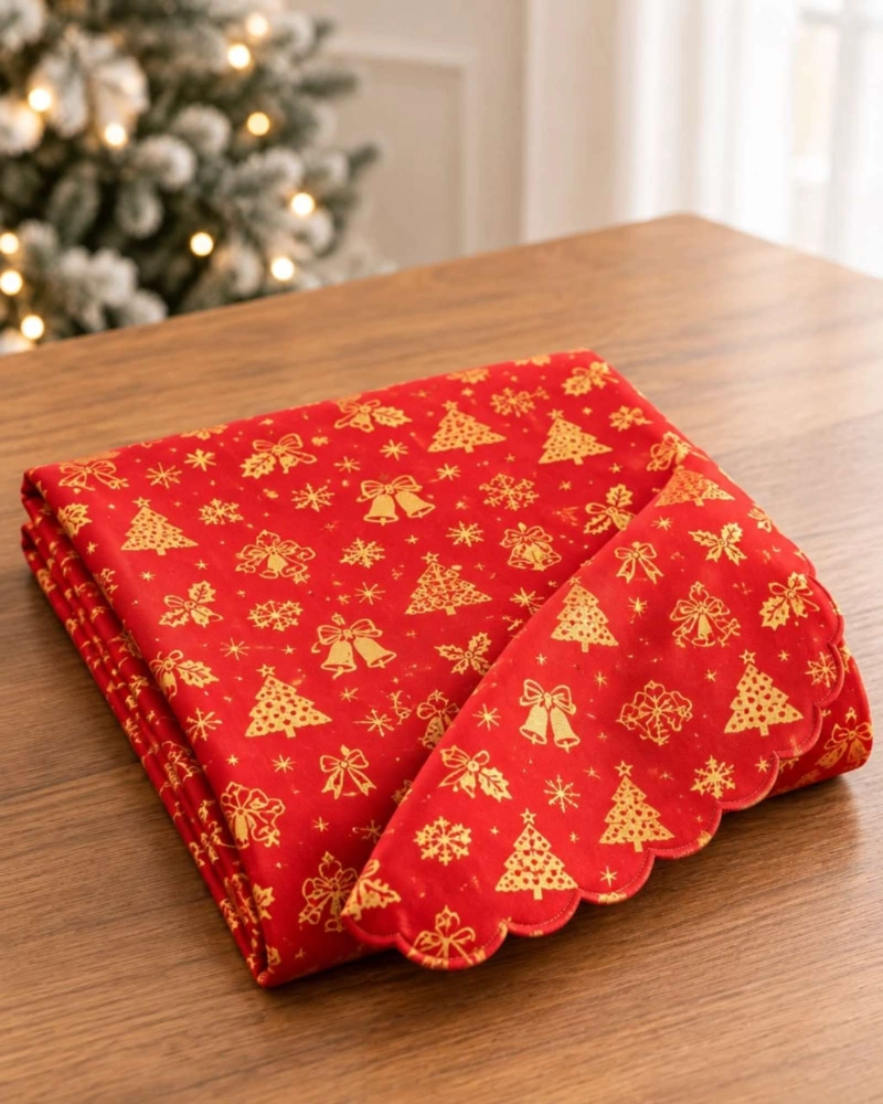 MANTEL DISEÑO NAVIDAD RECTANGULAR FESTIVO 140X220 CM - 5