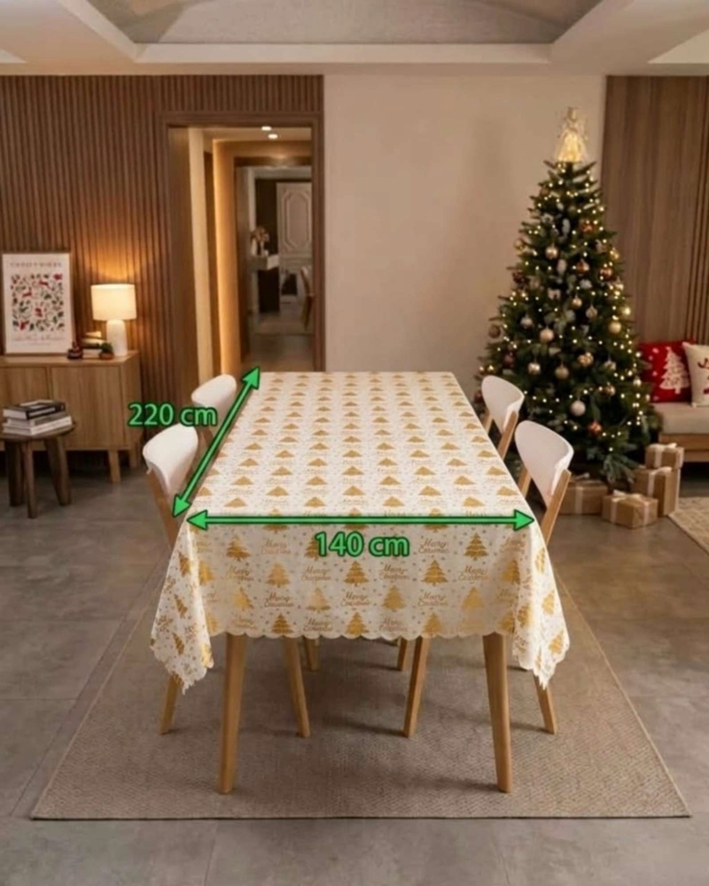 MANTEL DISEÑO NAVIDAD RECTANGULAR FESTIVO 140X220 CM - 7
