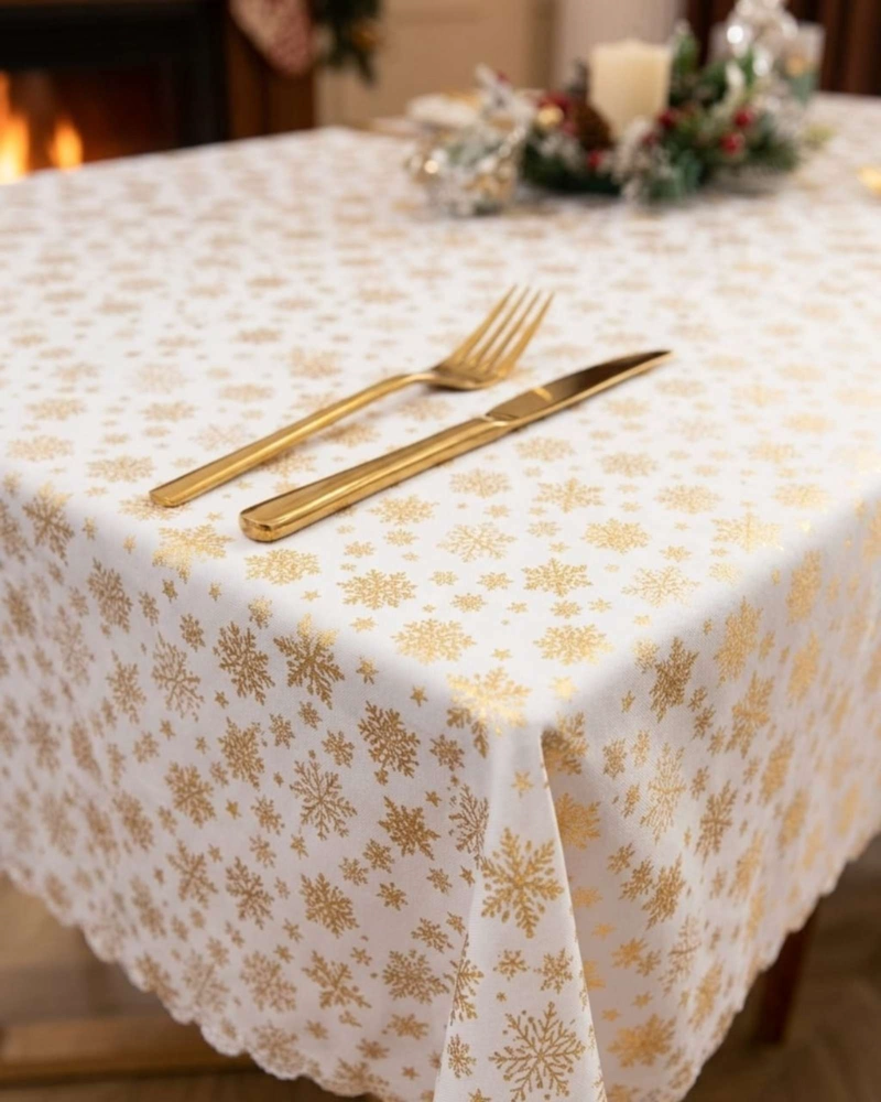 MANTEL DISEÑO NAVIDAD RECTANGULAR FESTIVO 140X220 CM - 1