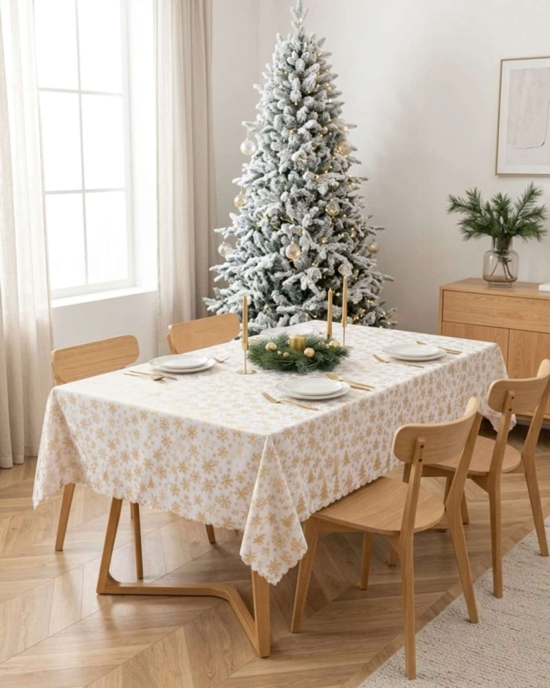 MANTEL DISEÑO NAVIDAD RECTANGULAR FESTIVO 140X220 CM - 2