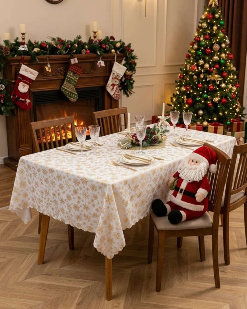MANTEL DISEÑO NAVIDAD RECTANGULAR FESTIVO 140X220 CM - 3