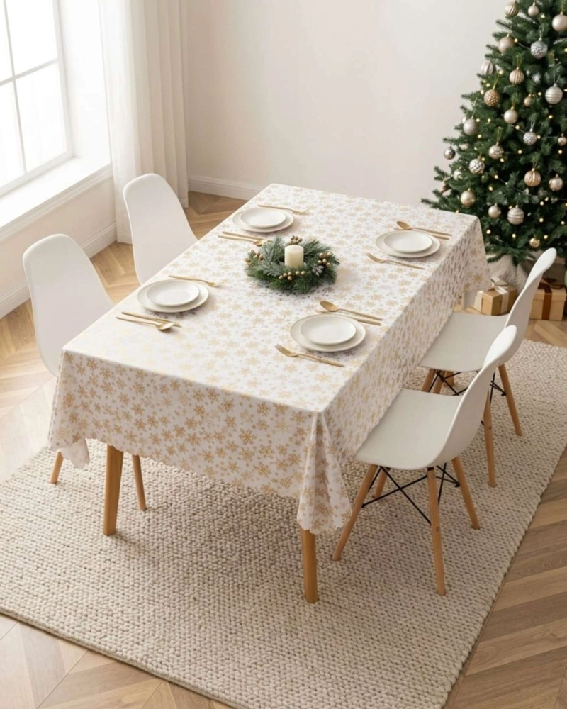 MANTEL DISEÑO NAVIDAD RECTANGULAR FESTIVO 140X220 CM - 4