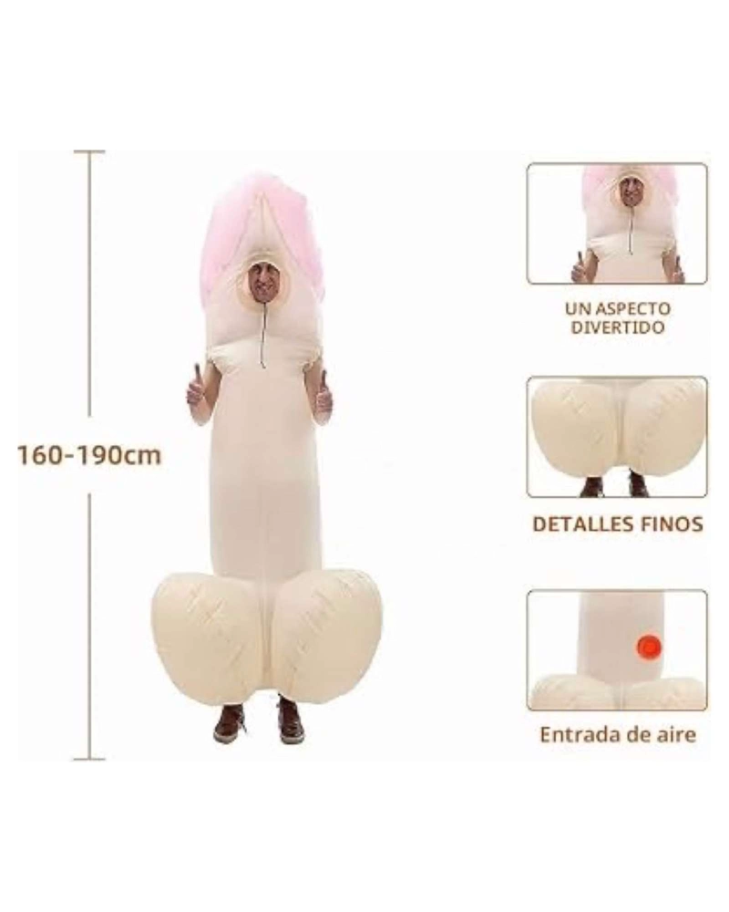 DISFRAZ INFLABLE HUMOR ADULTO 1,60 A 1,90 M - 4