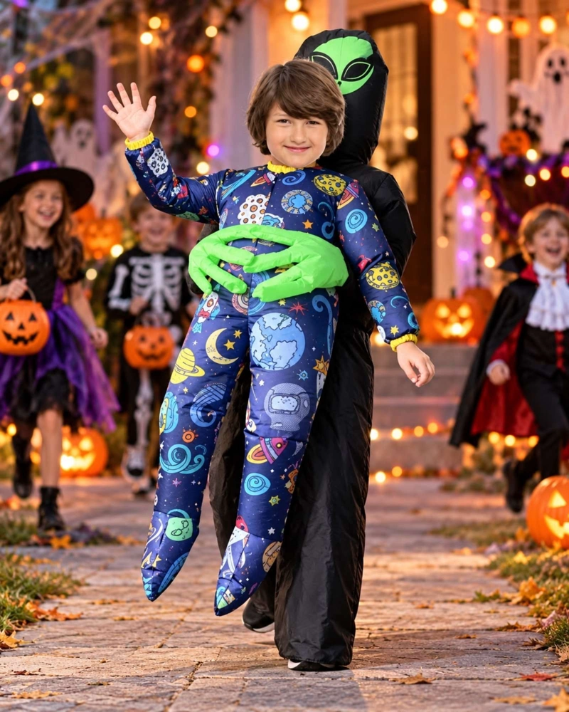 DISFRAZ INFLABLE FANTASMA INFANTIL HALLOWEEN 1,30 A 1,50 M - 1