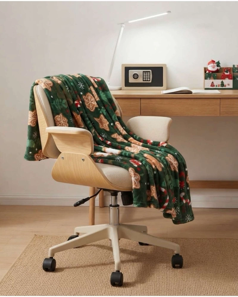 FRAZADA NAVIDEÑA POLAR SUAVE FESTIVO INVIERNO CONFORT 150X200 CM - 2