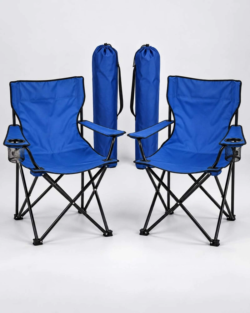 2 SILLAS PLEGABLES LIVIANAS CON BOLSO DE TRANSPORTE - 5