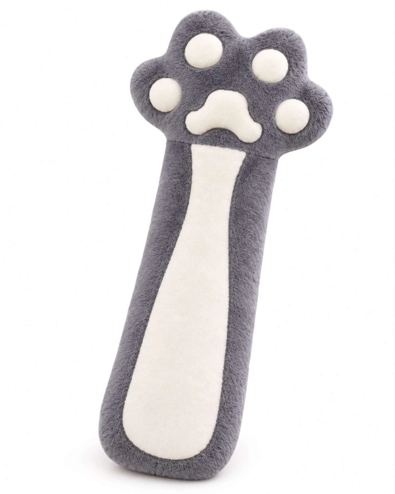 ALMOHADA COJIN LARGO HUELLA DE GATO PELUCHE SUAVE 70 CM - 4