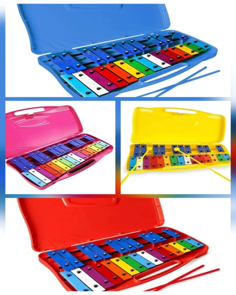 METALOFONO CROMATICO INFANTIL 25 NOTAS CON ESTUCHE Y BAQUETAS - 8