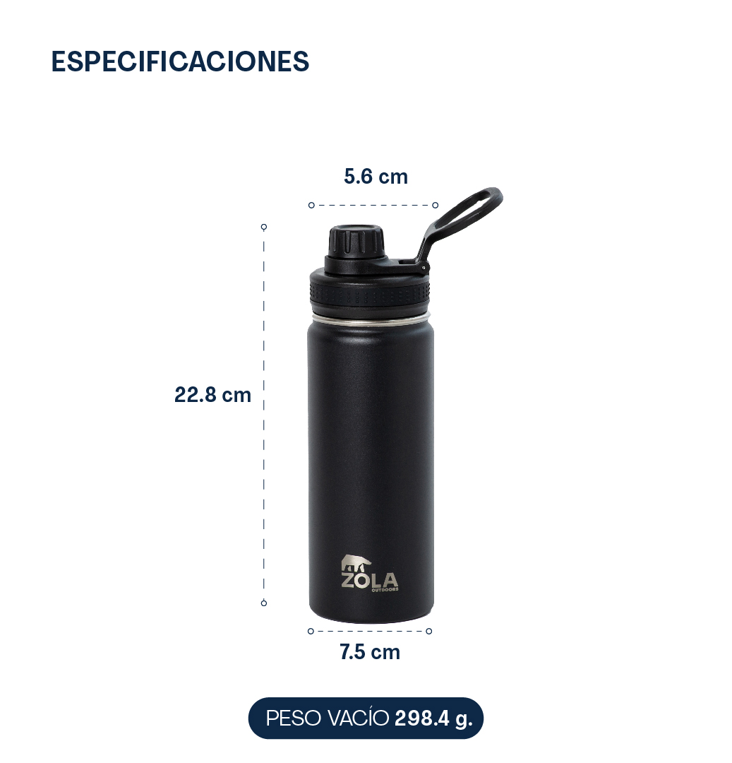 BOTELLA ZOLA OUTDOORS 550ML TÉRMICA - 5
