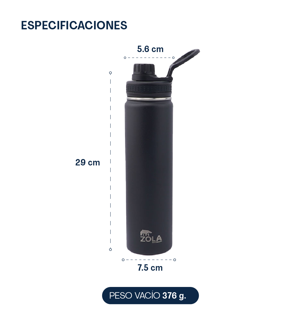 BOTELLA ZOLA OUTDOORS 750ML TÉRMICA - 3