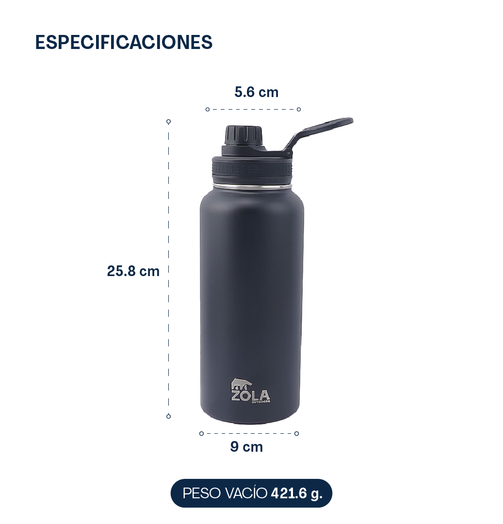 BOTELLA ZOLA OUTDOORS 1000ML TÉRMICA - 4
