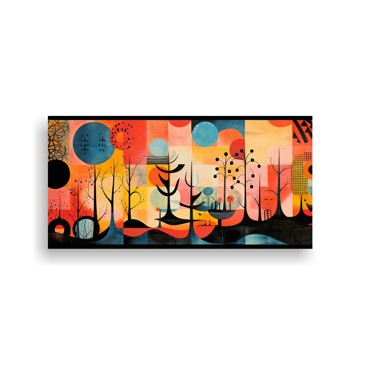 ARTE VANGUARDIA CALIDEZ: OBRAS DE ARTE DE MARIMEKKO Y PAUL KLEE 100X50CM - 1