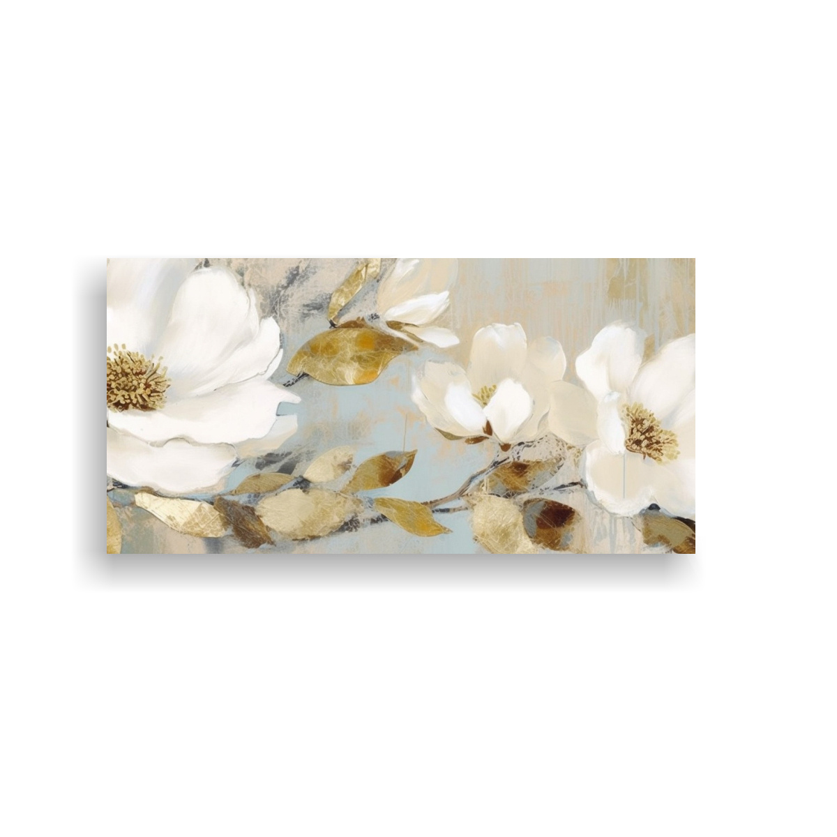ARTE DECORATIVO ÚNICO PINTADO A MANO SIN FLORES DE ESTILO CON PINTURAS ESPECTACULARES 40X20CM - 1