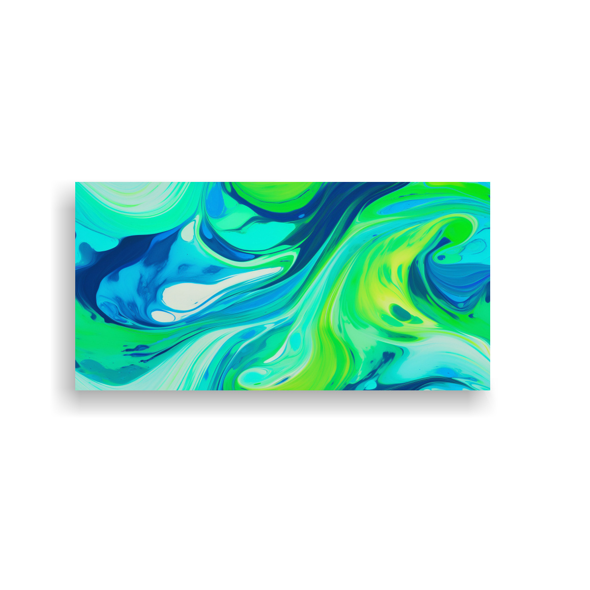 PINTURA MODERNA FLUJO DE COLORES VIBRANTES EN CUADRO 160X80CM - 1