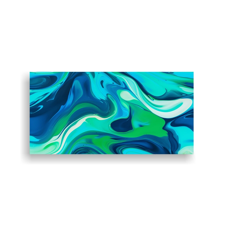 CUADRO MODERNO CON VIBRANTES TONOS DE COLOR. 40X20CM - 1