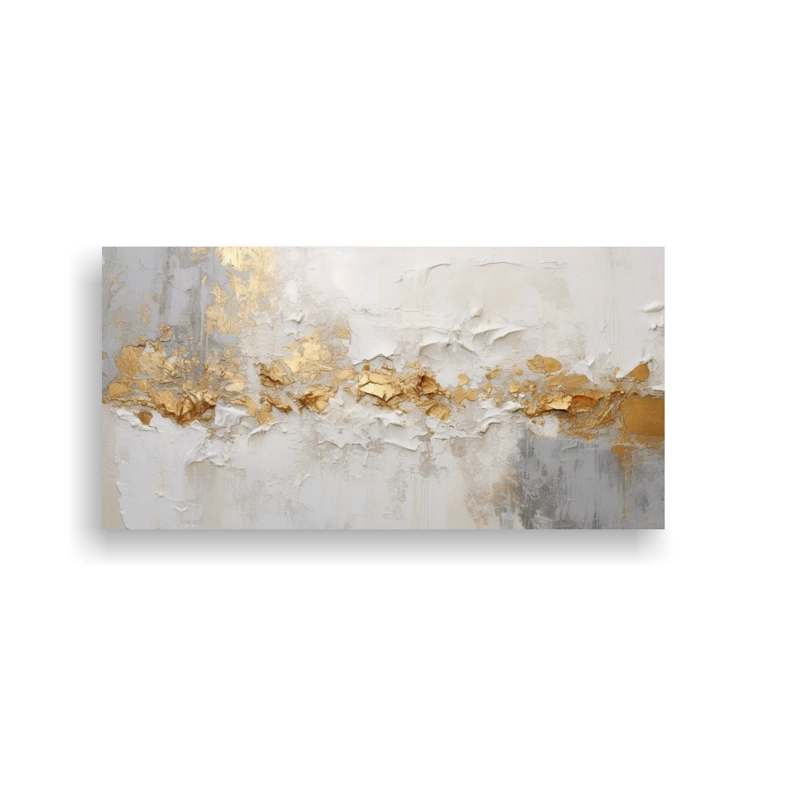 PINTURA AL ÓLEO MINIMALISTA MIKHO PARA DECORACIÓN DE HABITACIÓN CON ARTE VERTICAL MONOC 40X20CM - 1