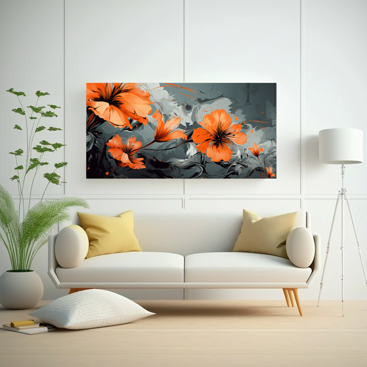 PINTURAS DECORATIVAS ELEGANTES ESTILO VANGUARDIA NEONOIR 140X70CM - 2