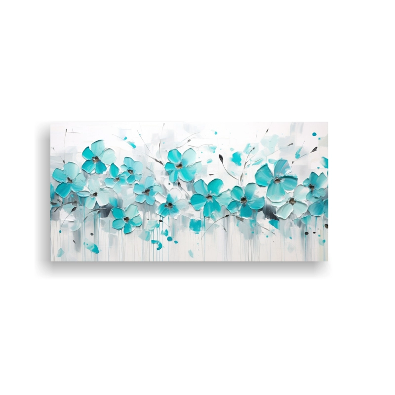 CUADRO IMAGEN BELLEZA NATURAL PINTURA ACRÍLICA EN BLANCO 100X50CM - 1