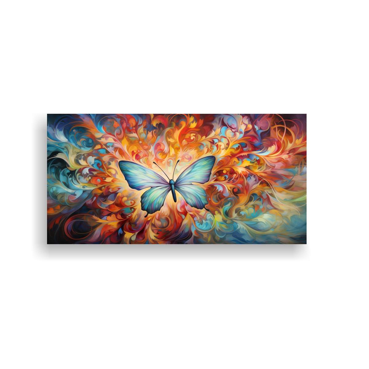 PINTURAS DECORATIVAS CON PATRONES ABSTRACTOS QUE REVOLOTEAN COMO ALAS DE MARIPOSA 120X60CM - 1
