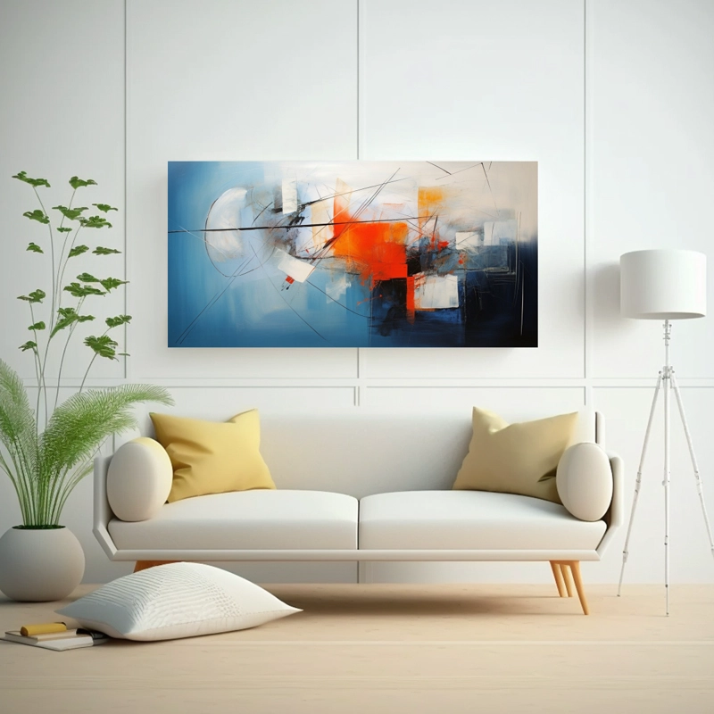 CUADRO DECORATIVO ABSTRACTO LIENZO MÁGICO 100X50CM - 2
