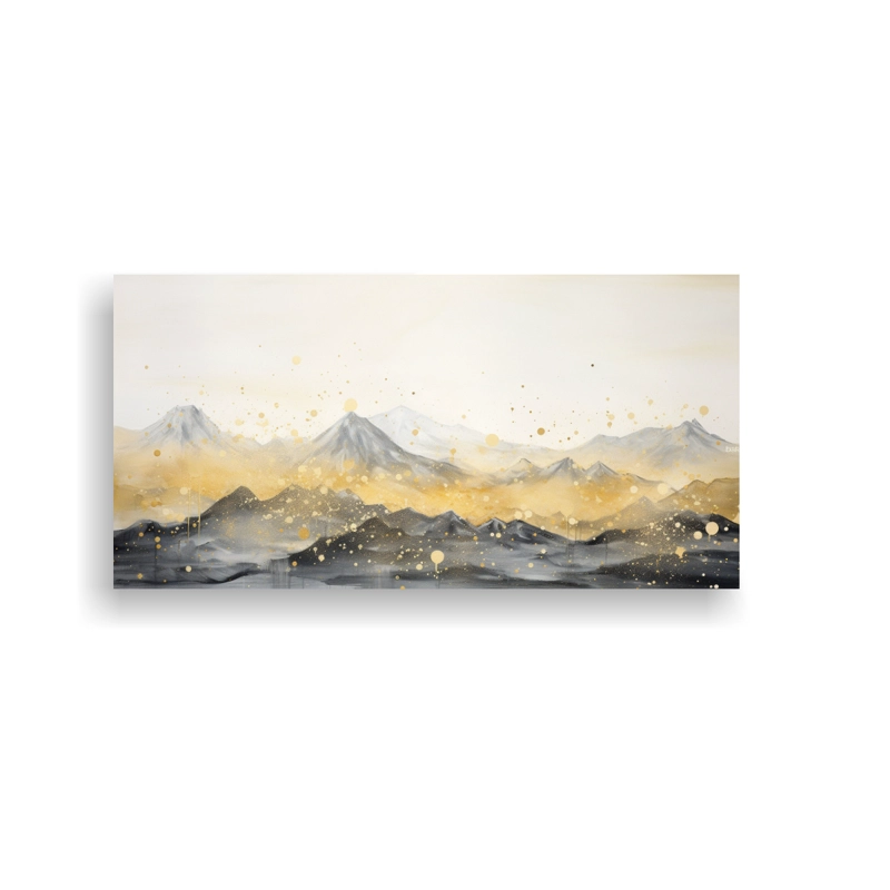 CUADRO DECORACIÓN MONTAÑA CON ESTILO ELEGANTE Y LUMINOSIDAD 40X20CM - 1