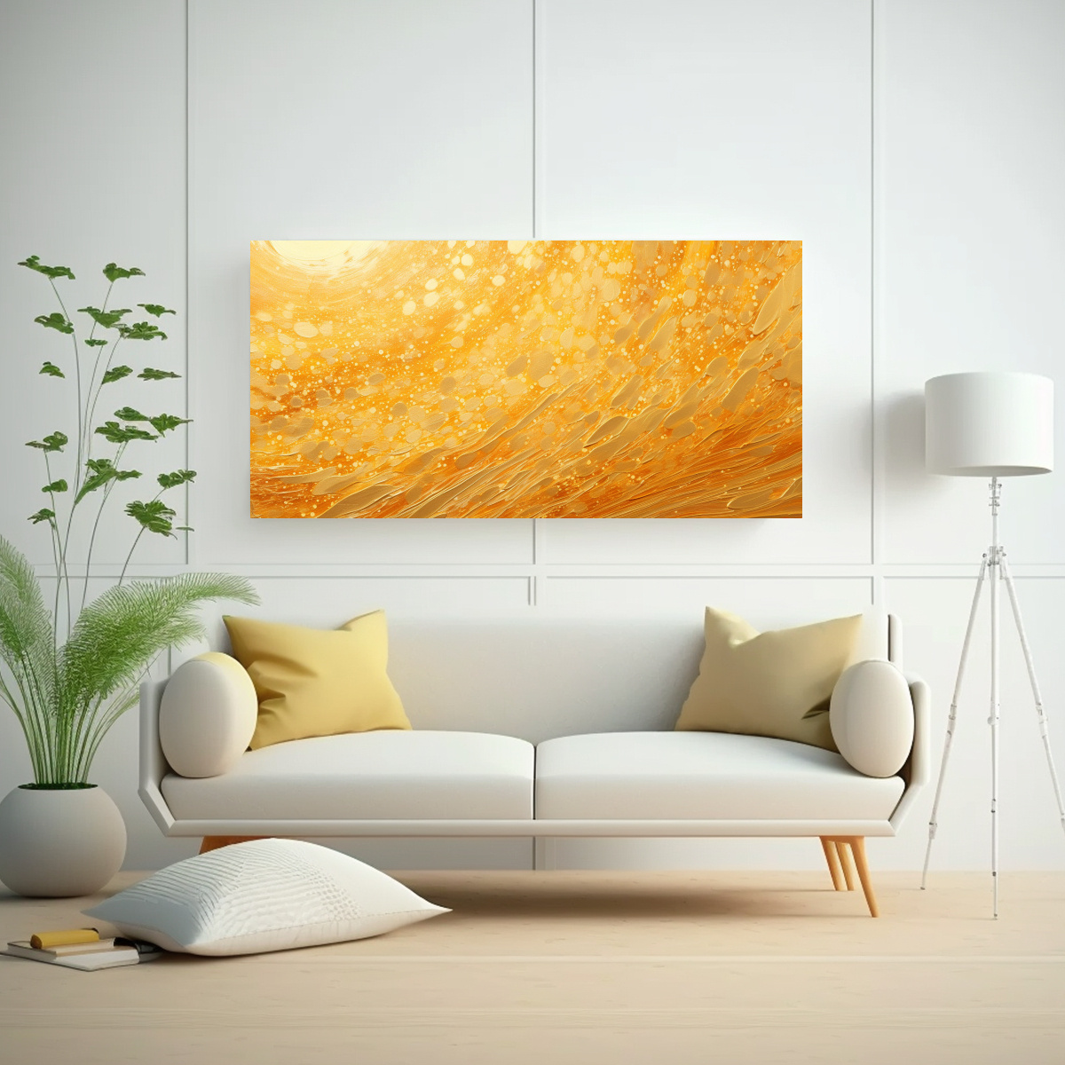 PINTURAS DECORATIVAS DE ALTA CALIDAD EN EL ESTILO DE PUNTILLISMO LUMINOSO HECHO DE LÍQUID 140X70CM - 2