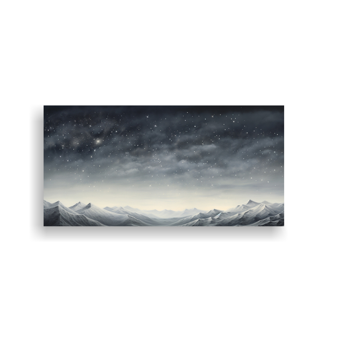 ARTE DE PARED LINDA PAISAJE DE MONTAÑA ELEGANTE CON UN ESTILO HERMOSO 40X20CM - 1