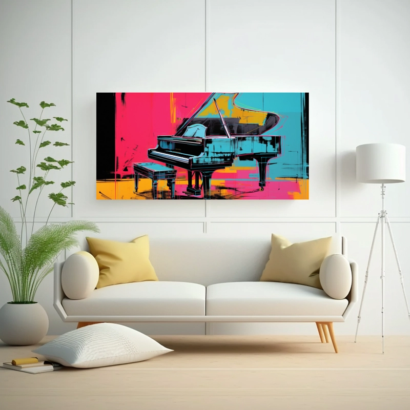 CUADRO MODERNO DORMITORIO CON IMAGEN AUDAZ QUE ABRAZA LA DECORACIÓN CONTEMPORÁNEA DE AND 120X60CM - 2