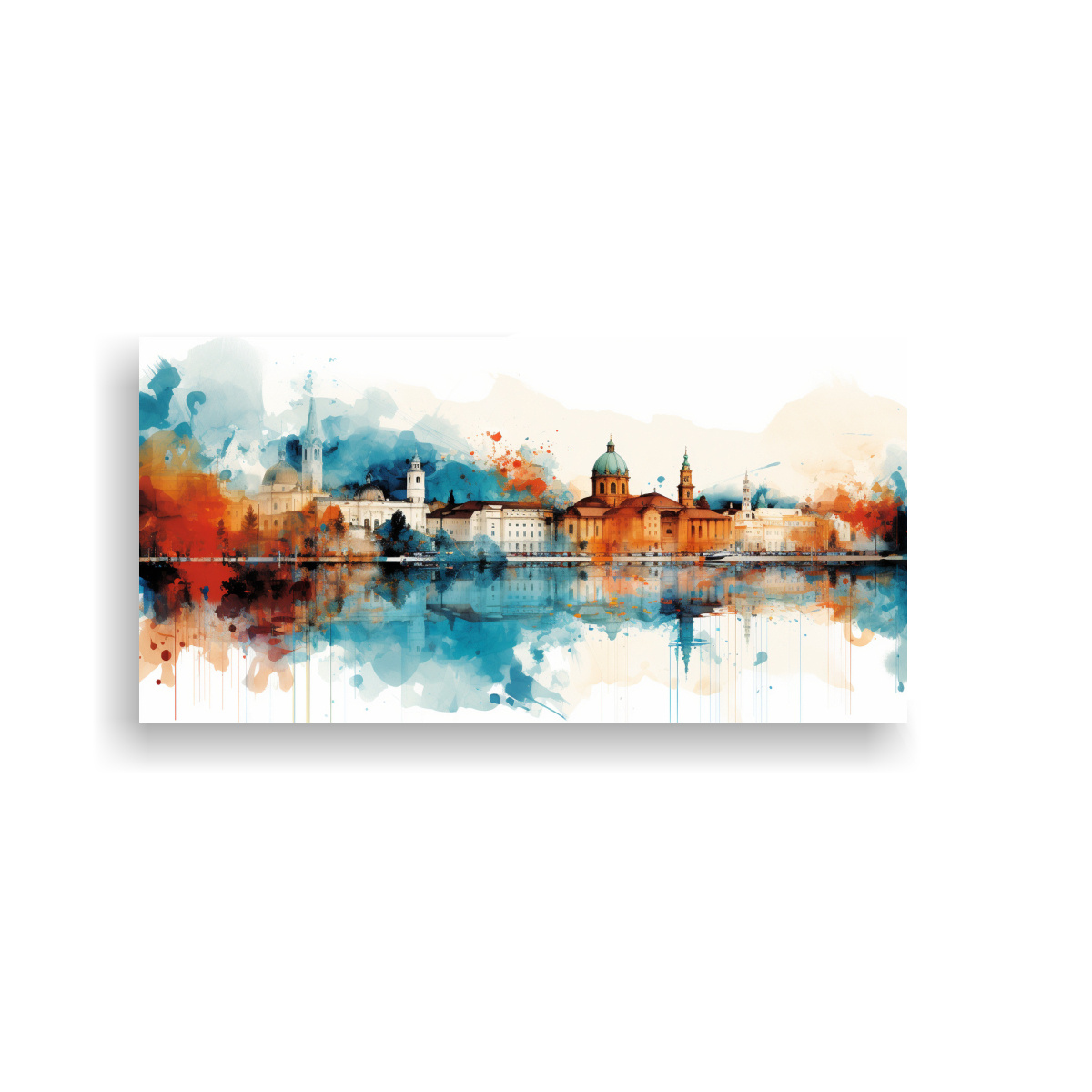 PINTURA DECORATIVA ABSTRACTA DE LA COMPOSICIÓN IMPRESA DEL FANTÁSTICO SALZBURG DE MÚSIC 120X60CM - 1