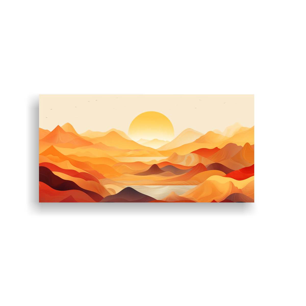 PINTURAS DE DECORACIÓN INSPIRADAS EN EL DISEÑO GRÁFICO CON HERMOSAS MONTAÑAS ÚNICAS 160X80CM - 1