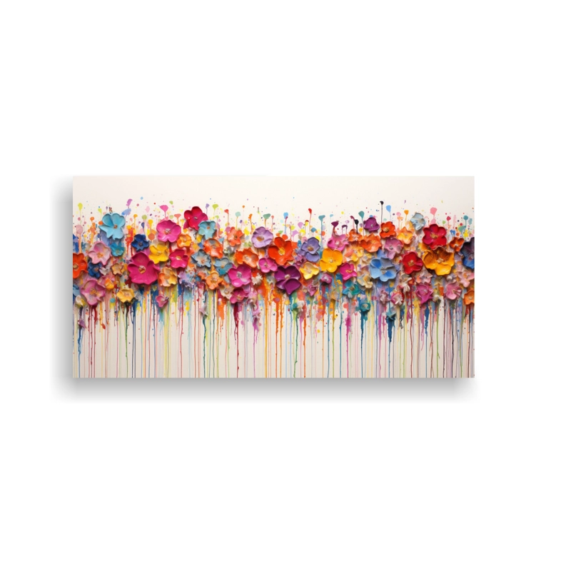 PINTURA ACRÍLICA EQUILIBRIO VISUAL EN CUADRO 40X20CM - 1