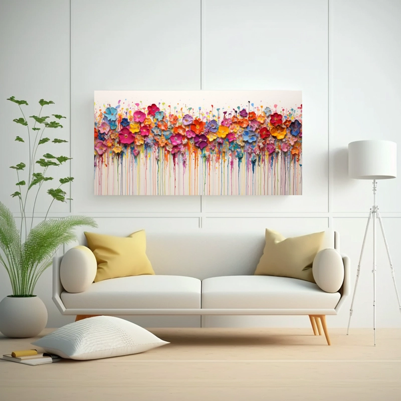 PINTURA ACRÍLICA EQUILIBRIO VISUAL EN CUADRO 40X20CM - 2