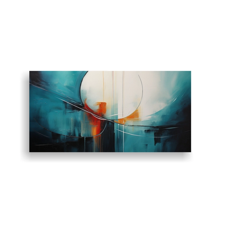 CUADRO MINIMALISTA ABSTRACTO  DECORACIÓN DE DISEÑO 80X40CM - 1