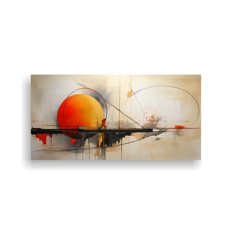 CUADROS ABSTRACTOS CON TONOS DORADOS  ARTE VISUAL DE CALIDAD 120X60CM - 1