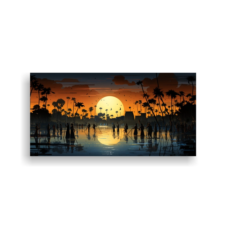 CUADRO FOTOGRAFÍA SURREALISTA  CREA UNA PINTURA CAUTIVADORA EN UN ESTILO INSPIRADO 60X30CM - 1