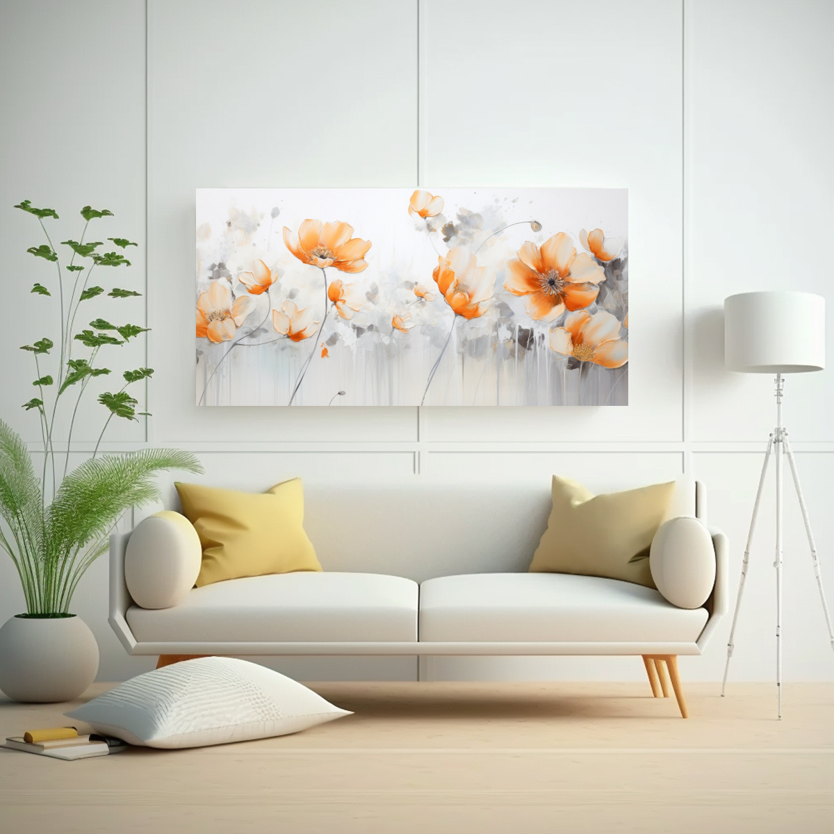CUADRO ACRÍLICO SIN COSTURAS EN BASTIDOR BLANCO 100X50CM - 2