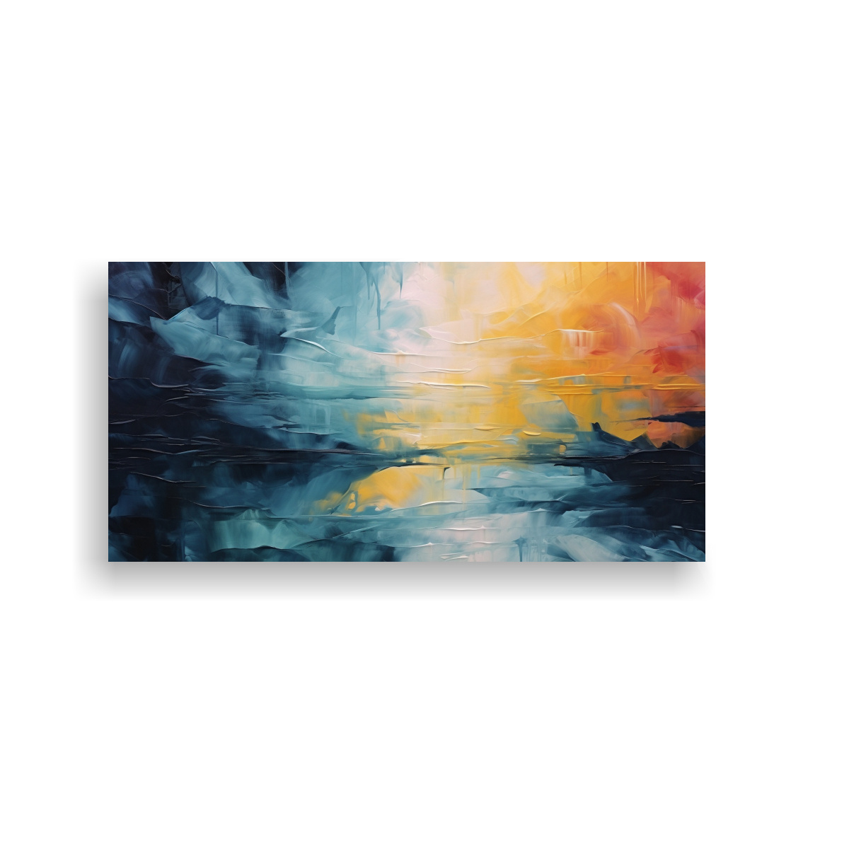 ARTE DE PARED LÍNEAS FANTASÍA IMPRESIONISMO ABSTRACTO MINIMALISTA 60X30CM - 1