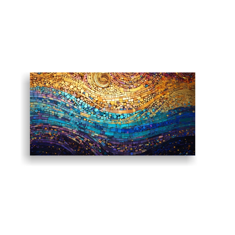 LIENZO VANGUARDIA LINDA ESTILO PUNTILLISMO LUMINOSO DE LÍQUIDOS 120X60CM - 1